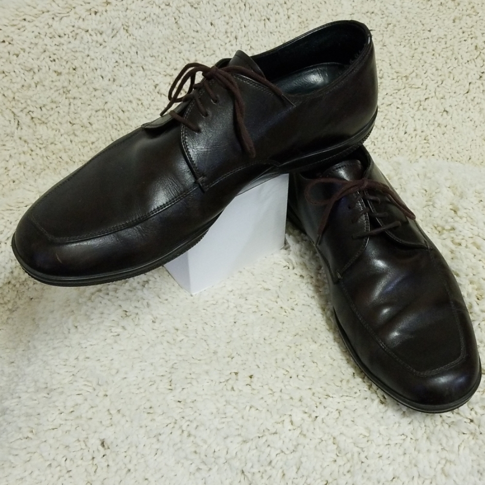 Prada men's brown leather shoes Sz 9.5